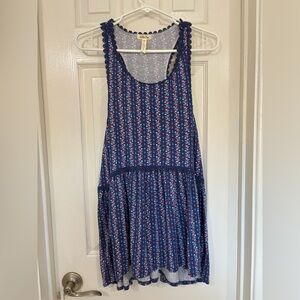 Matilda Jane Blue and Pink Floral Tank Top